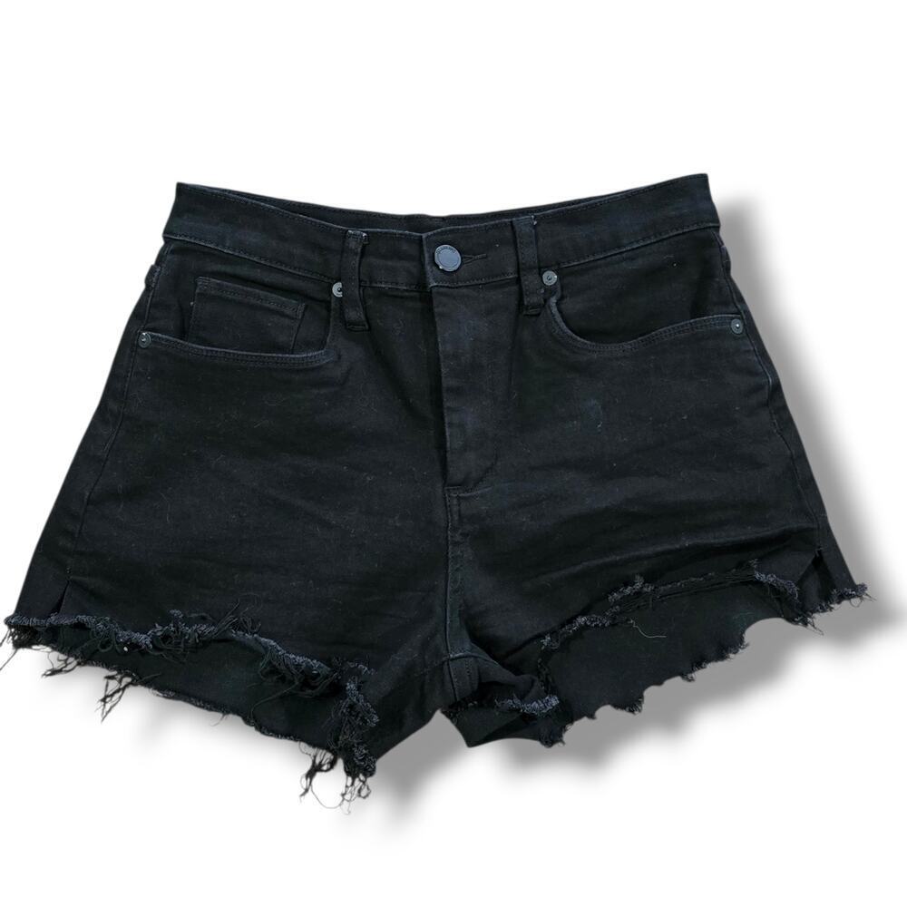 [BLANKNYC] The Barrow Vintage High-Rise Black Denim Shorts – Size 28